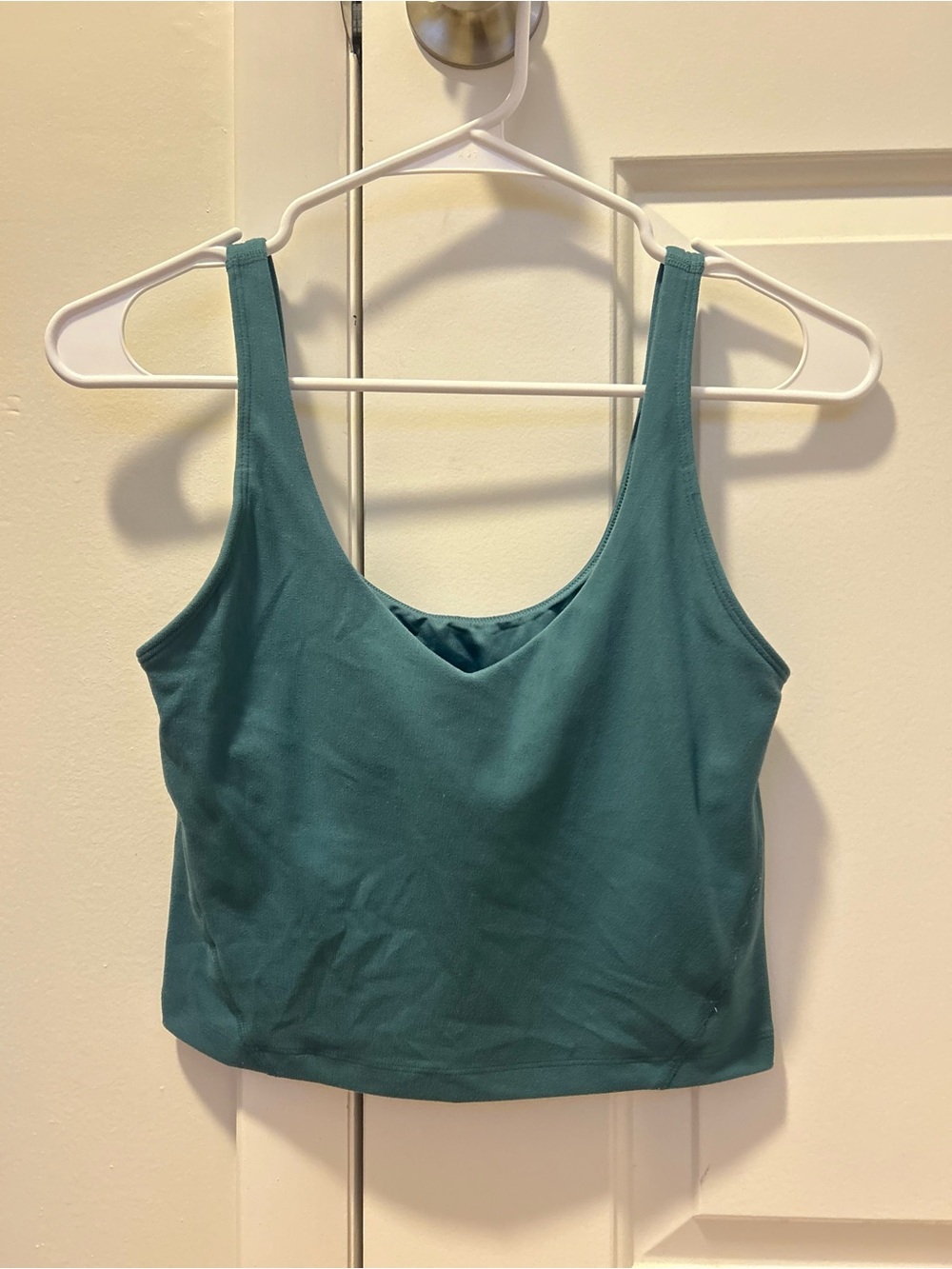 Gilly Hicks Teal Cropped Scoop Tank